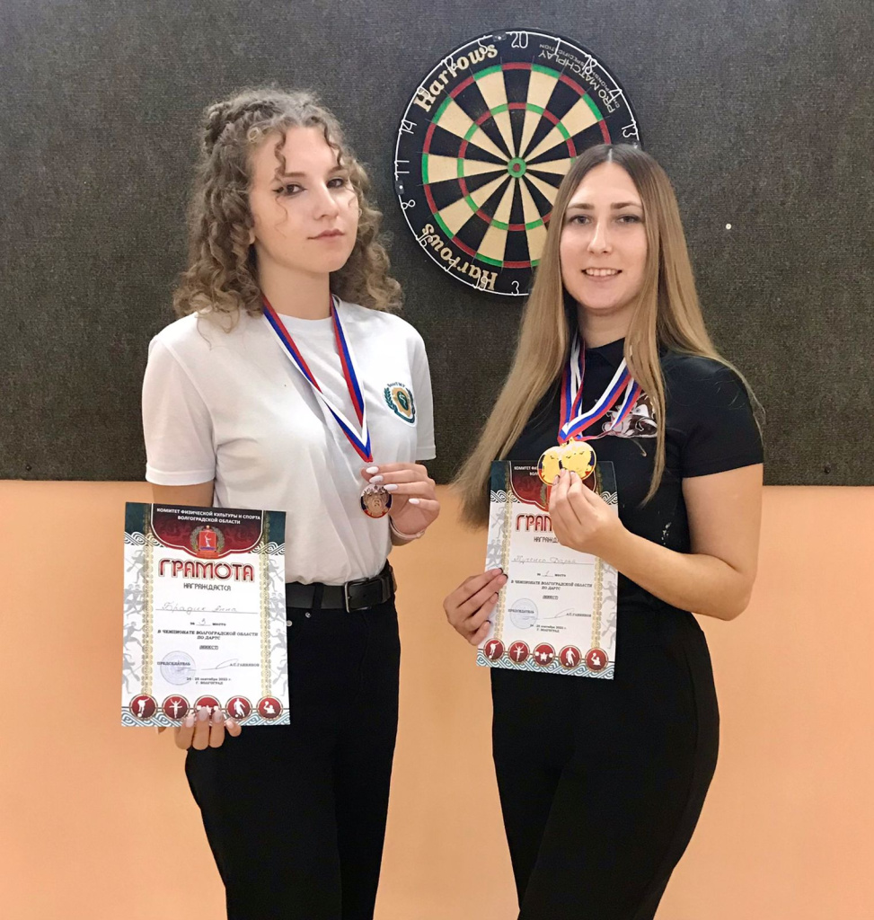 Студенческая сборная ВолгГМУ завоевала три медали на чемпионате Волгоградской области по дартс