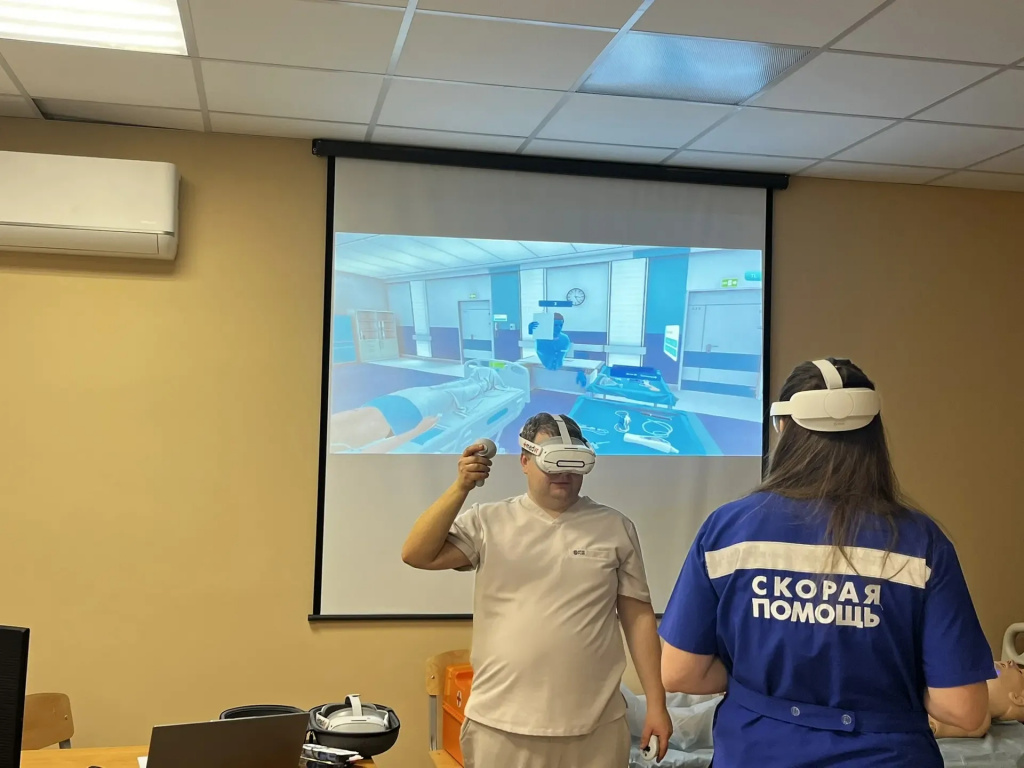 первые VR-технологии были использованы на программе повышения квалификации фельдшеров скорой помощи