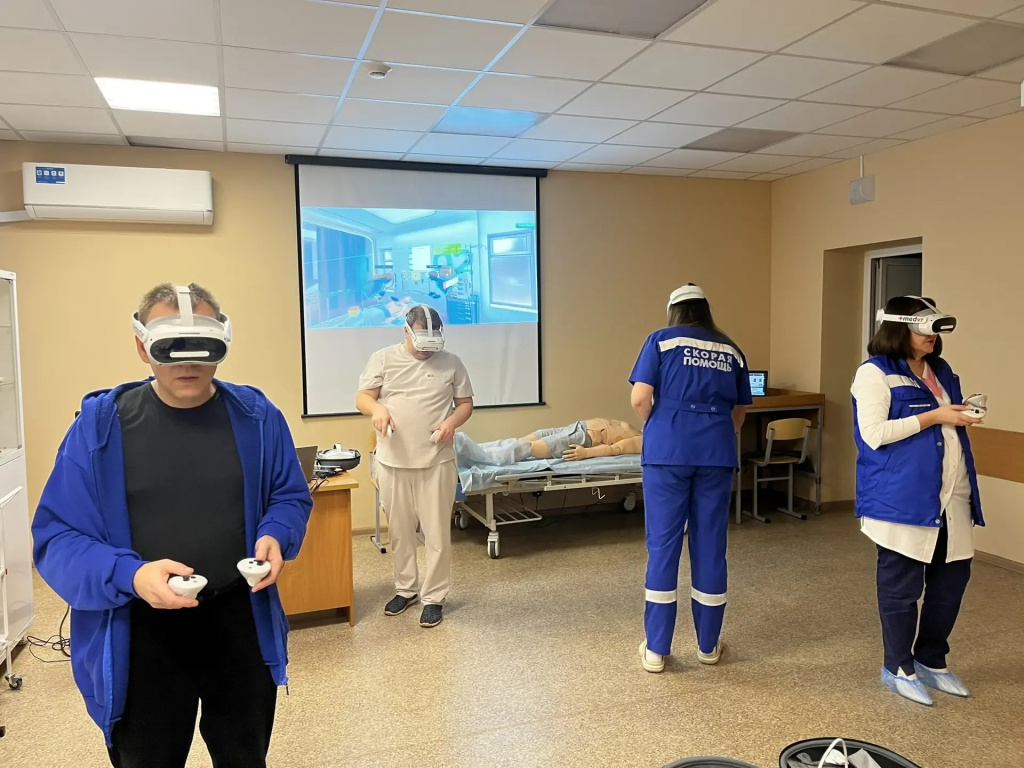 первые VR-технологии были использованы на программе повышения квалификации фельдшеров скорой помощи